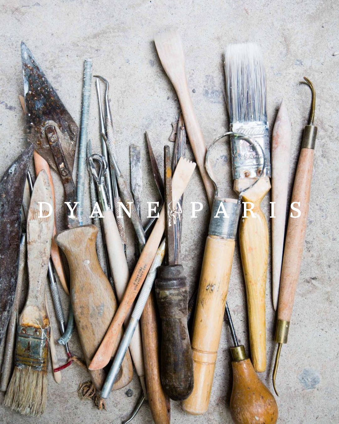 Ustensiles de fabrication pour la porcelaine Dyane Paris