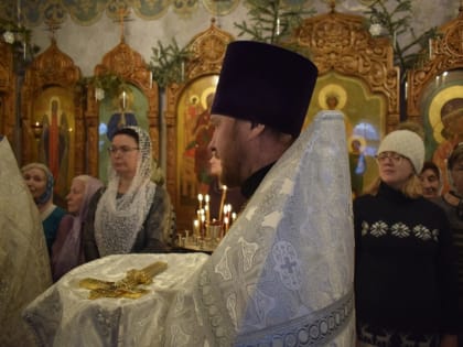 Епископ Владимир совершил Литургию в храме вмч. Георгия Победоносца при Городской клинической больнице №2 г. Новокузнецка