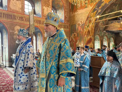 Божественная литургия в день архиерейской хиротонии епископа Новокузнецкого и Таштагольского Владимира