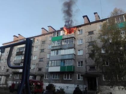 В Междуреченске произошёл серьёзный пожар