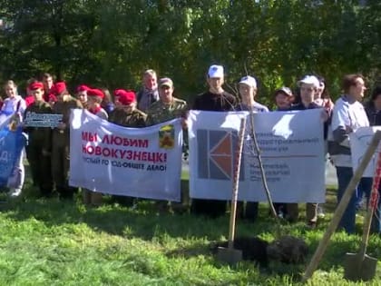 Новокузнецк продолжает акцию по озеленению города