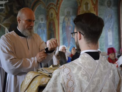 Епископ Владимир совершил иерейскую хиротонию в день праздника Вознесения Господня