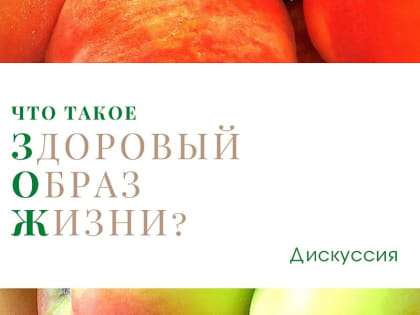 Дискуссия по теме «Что такое здоровый образ жизни?»