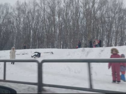 В центре Новокузнецка засыпали «опасную горку»