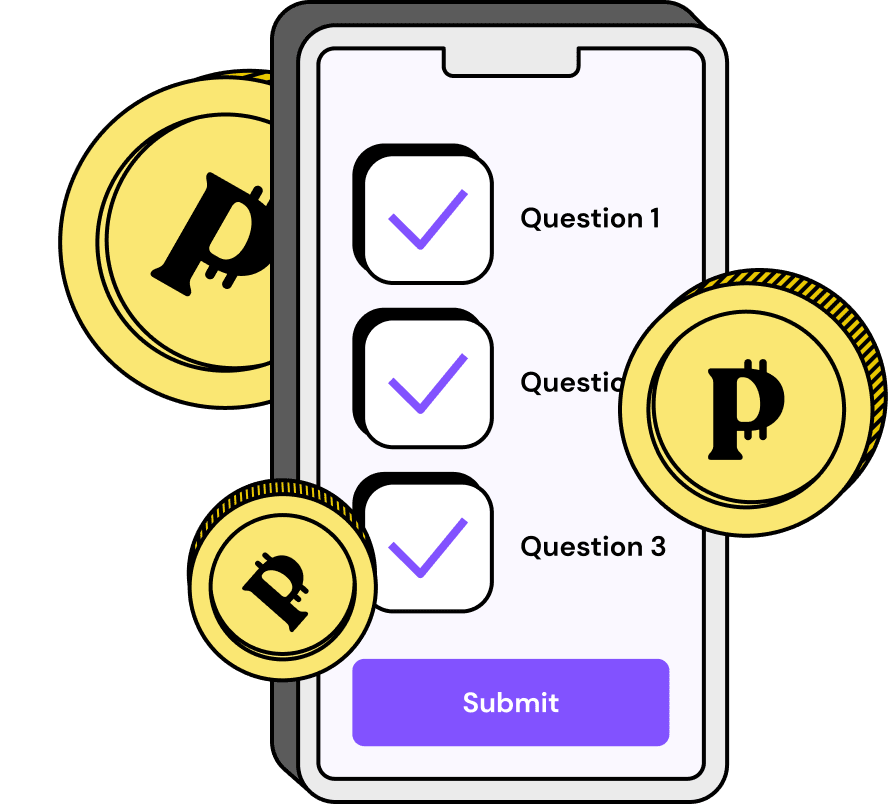 Earn up to $5 per survey