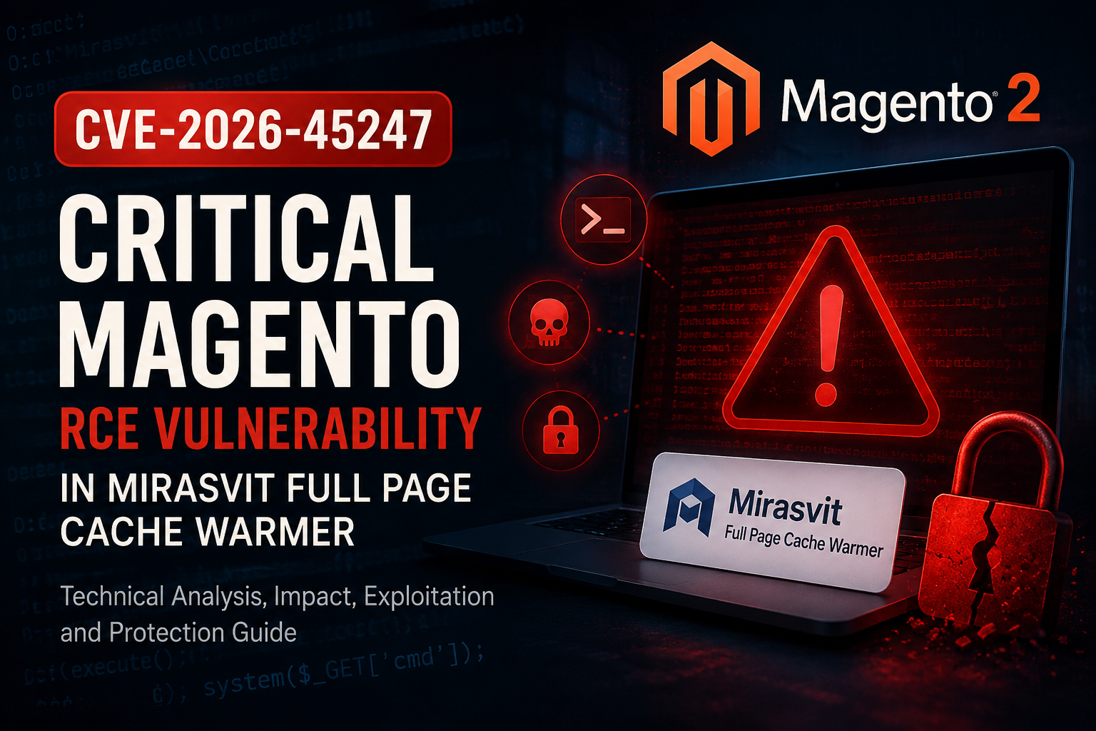 CVE-2026-45247 Explained: Critical Magento RCE Vulnerability in Mirasvit Full Page Cache Warme