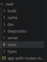 The .next folder after building