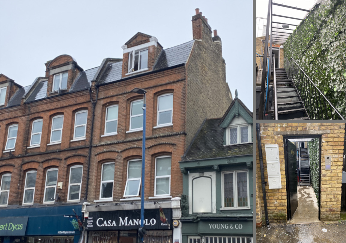 3 Flats above Putney High Street shop - View 2