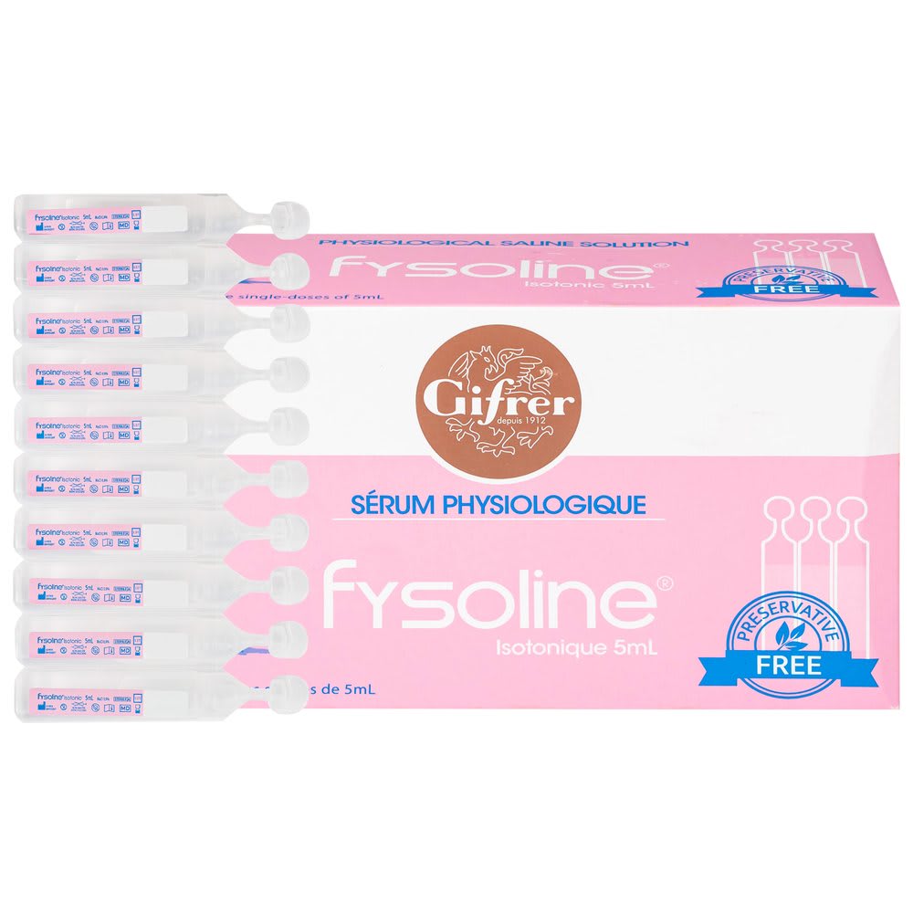 Nước muối sinh lý Fysoline Isotonique (hộp 40 ống x 5ml)