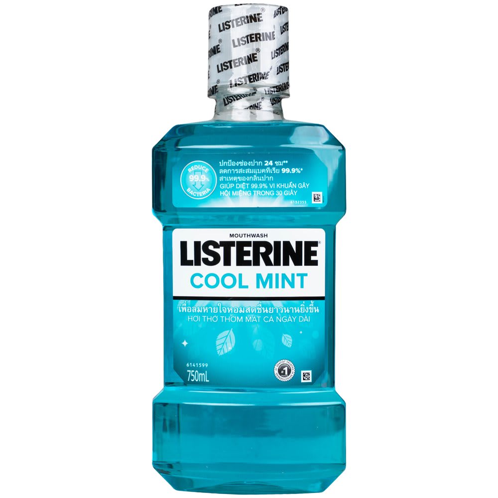 Nước súc miệng Listerine Cool Mint (chai 750ml)