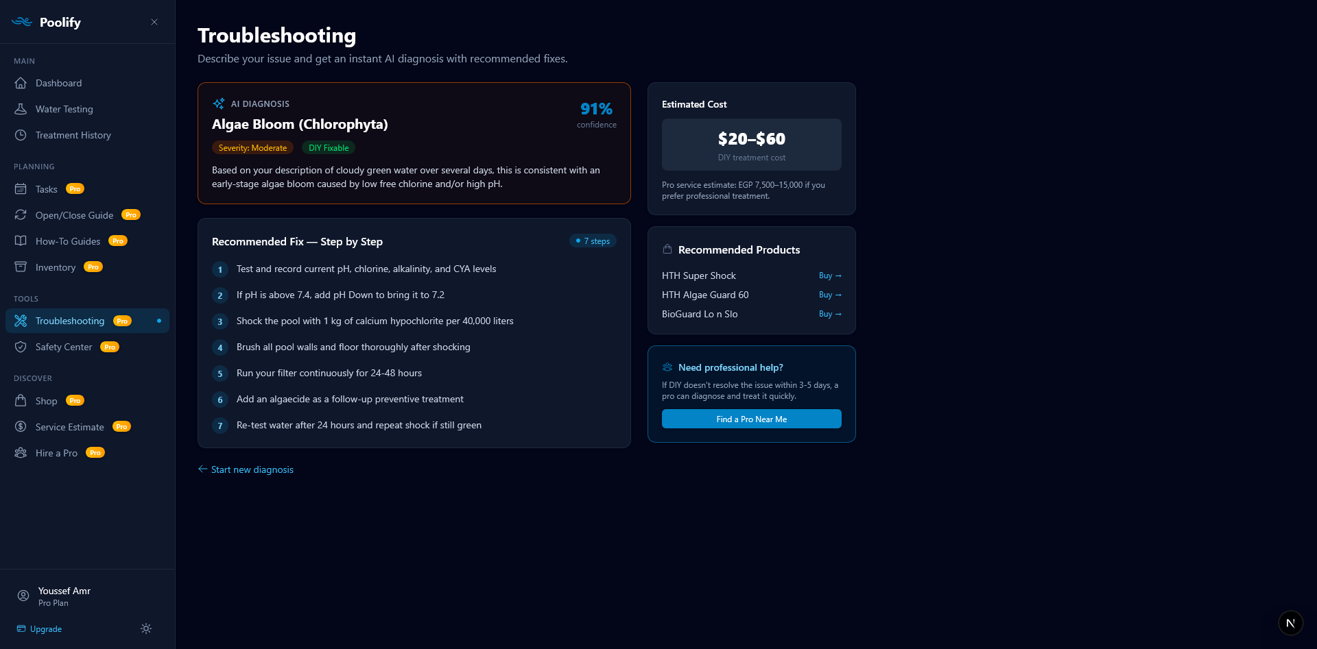 Troubleshooting — AI Diagnosis