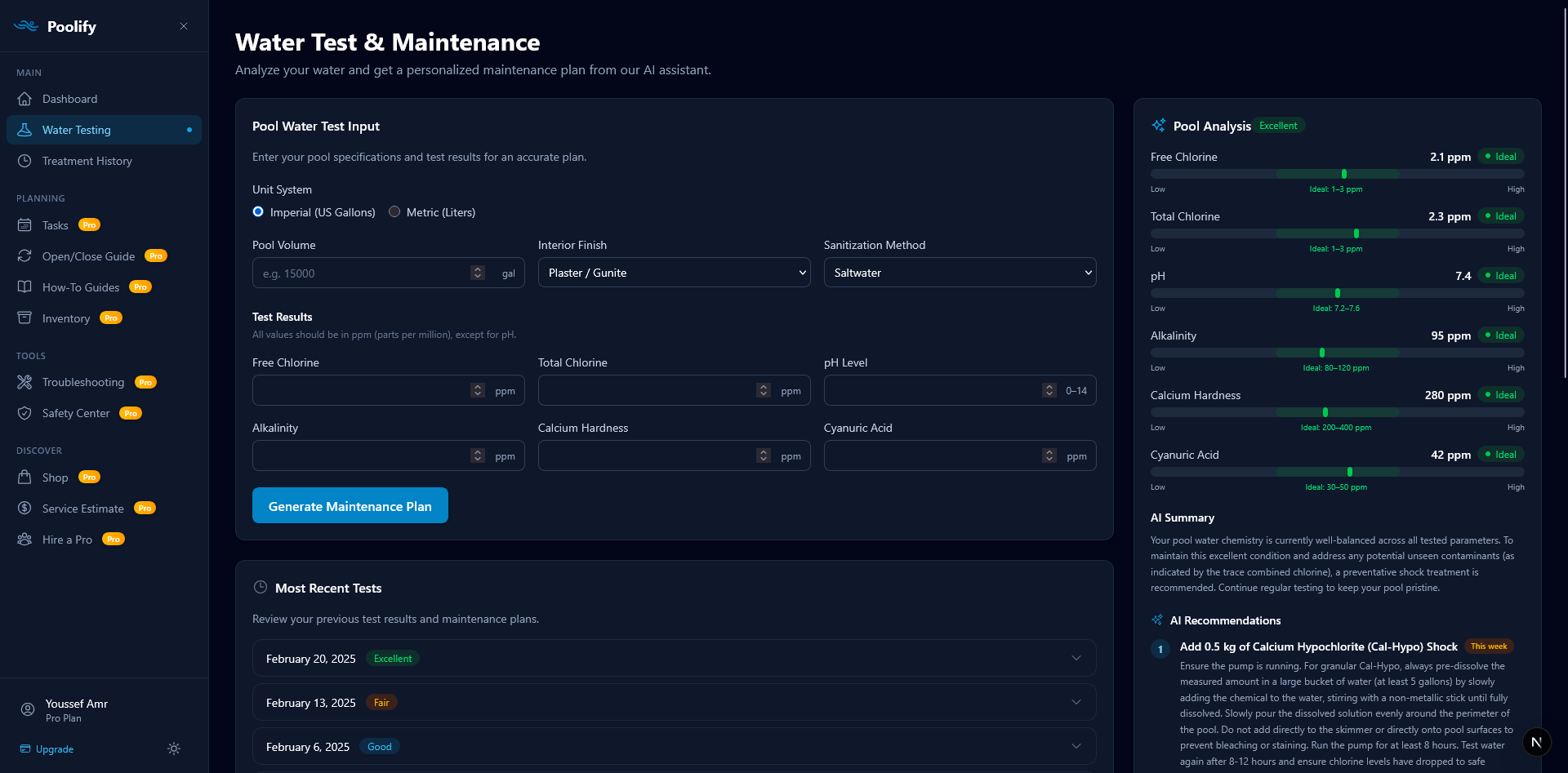 Water Testing — AI Analysis