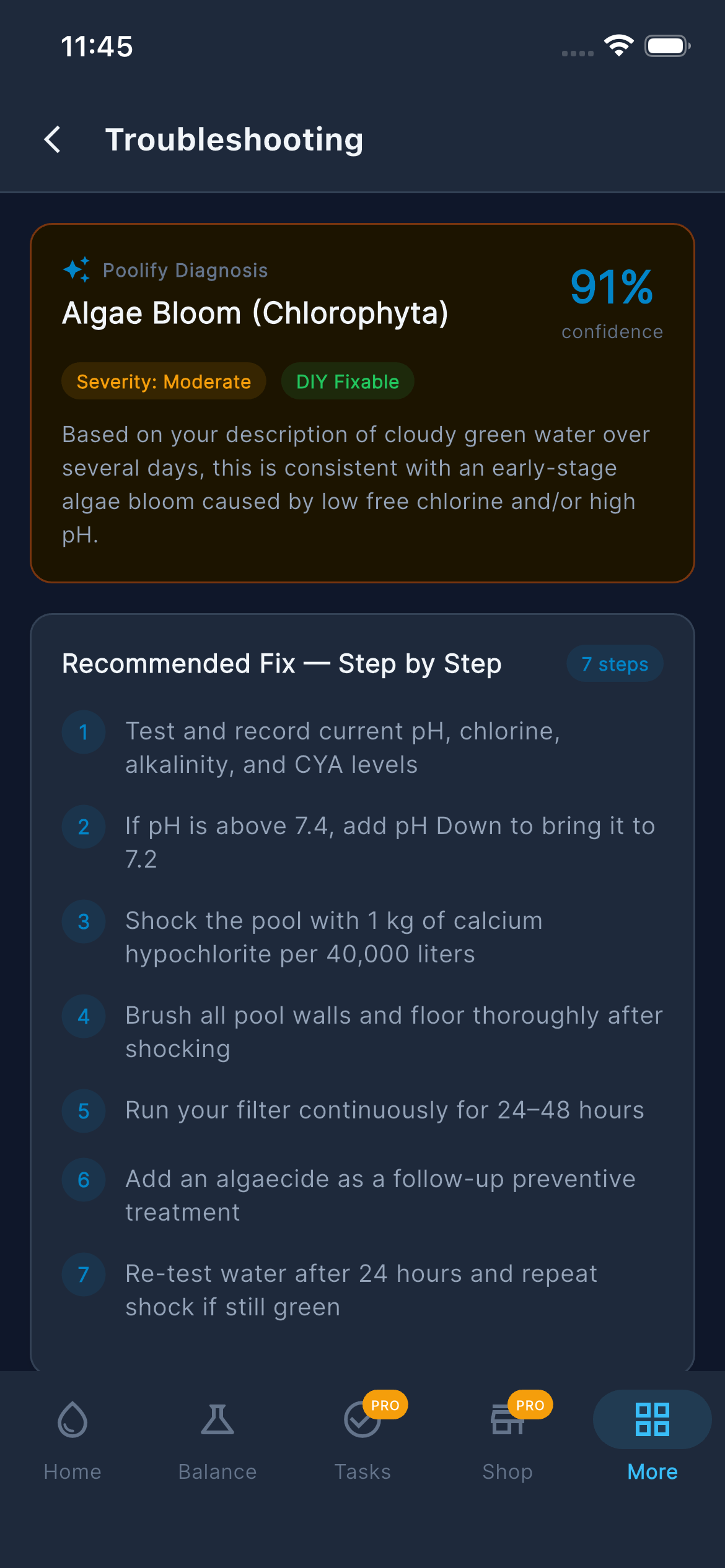 Troubleshooting — AI Diagnosis