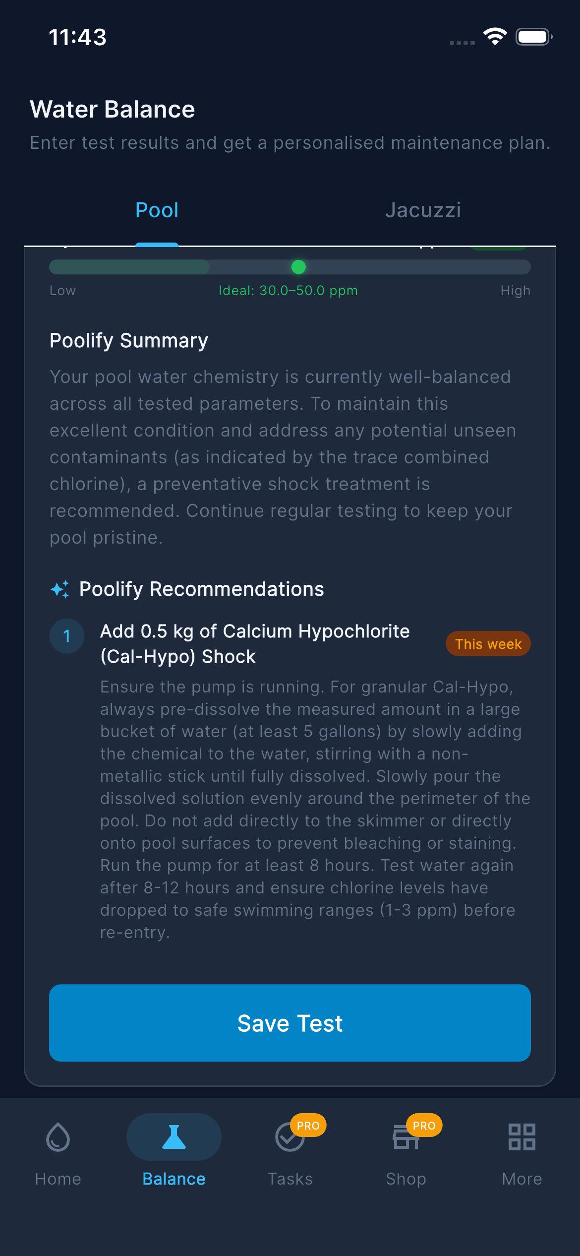 Water Balance — AI Summary
