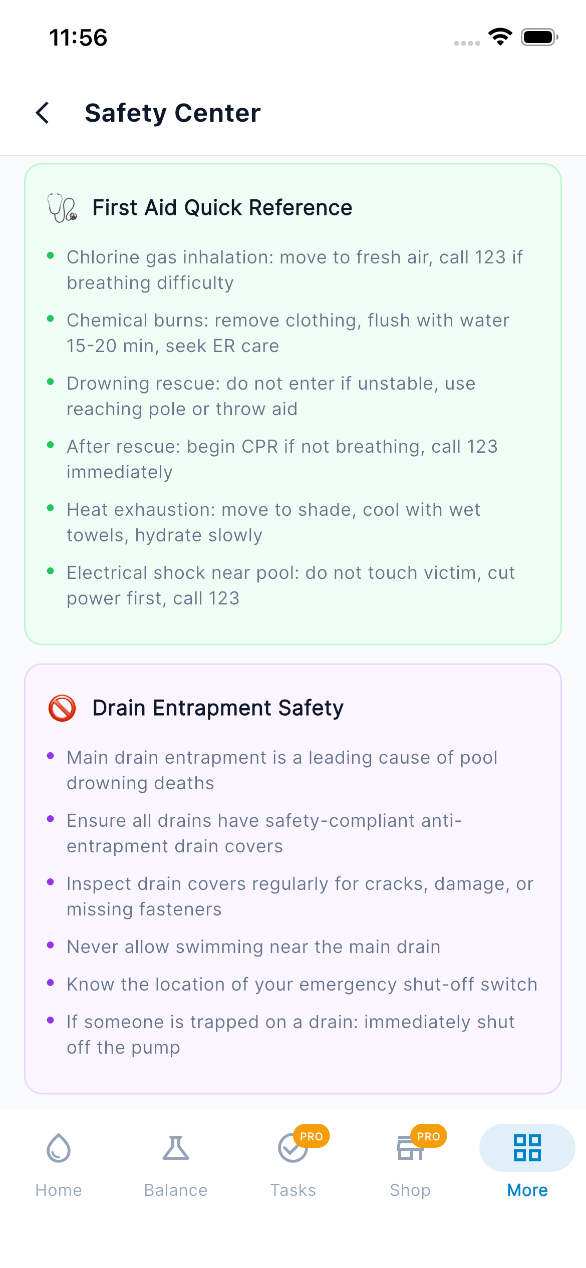 Safety Center — Compliance