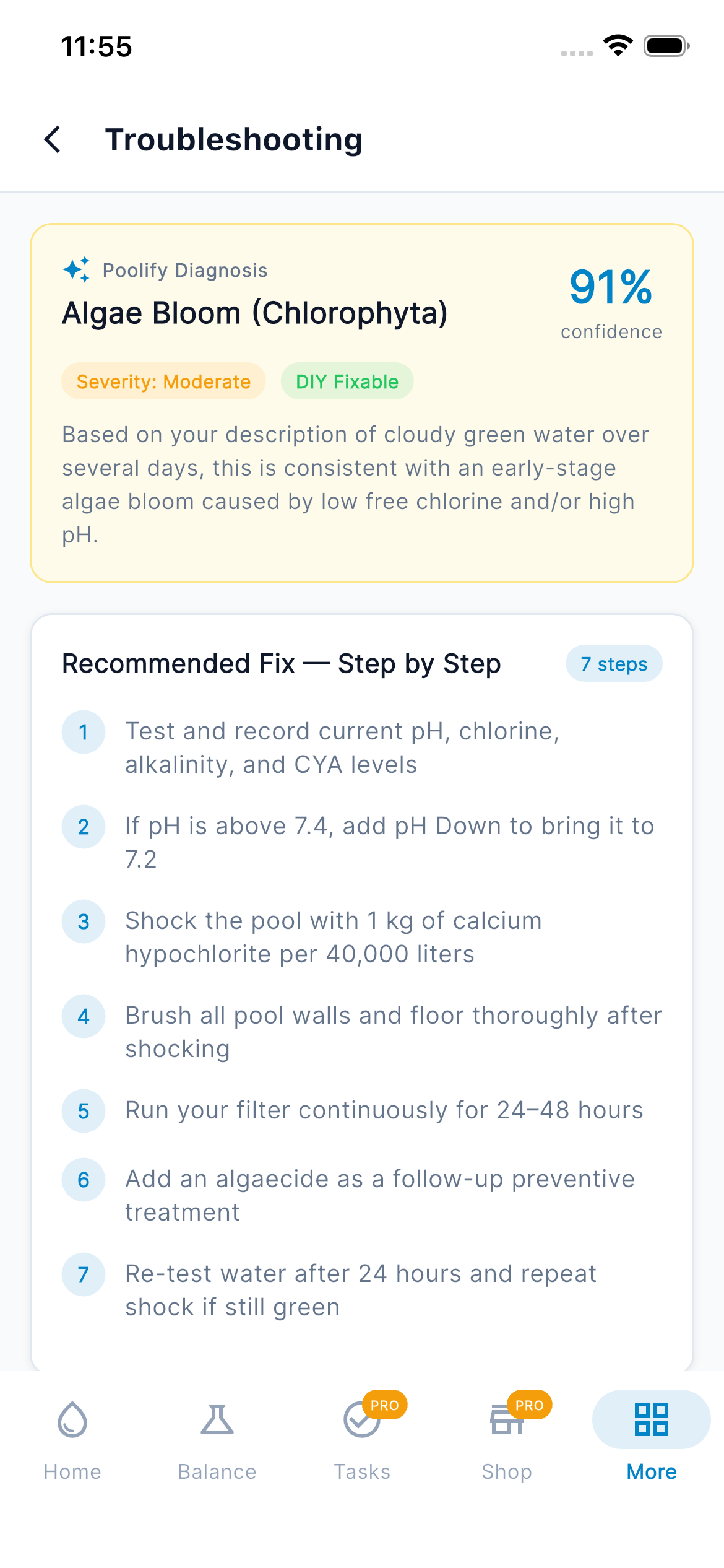 Troubleshooting — AI Diagnosis