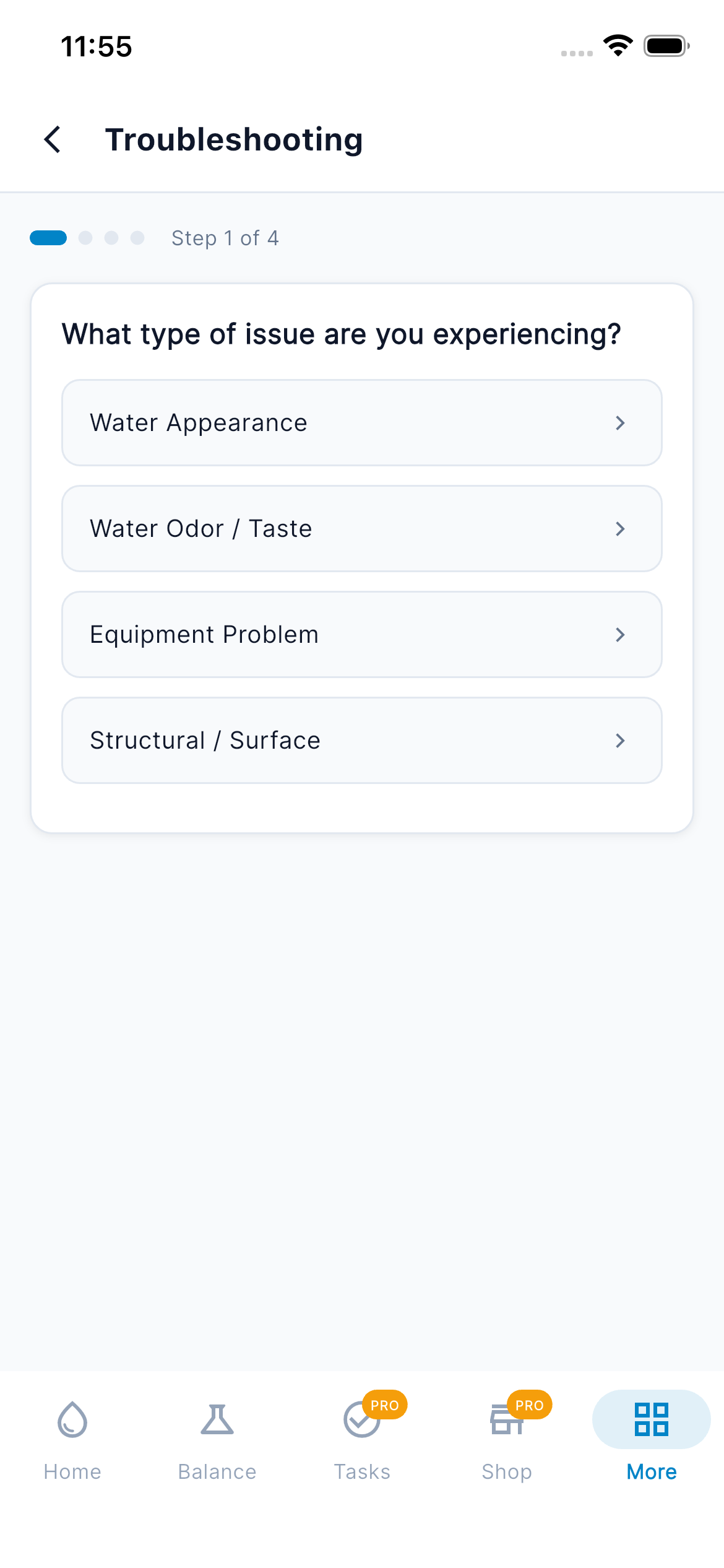 Troubleshooting — Step 1