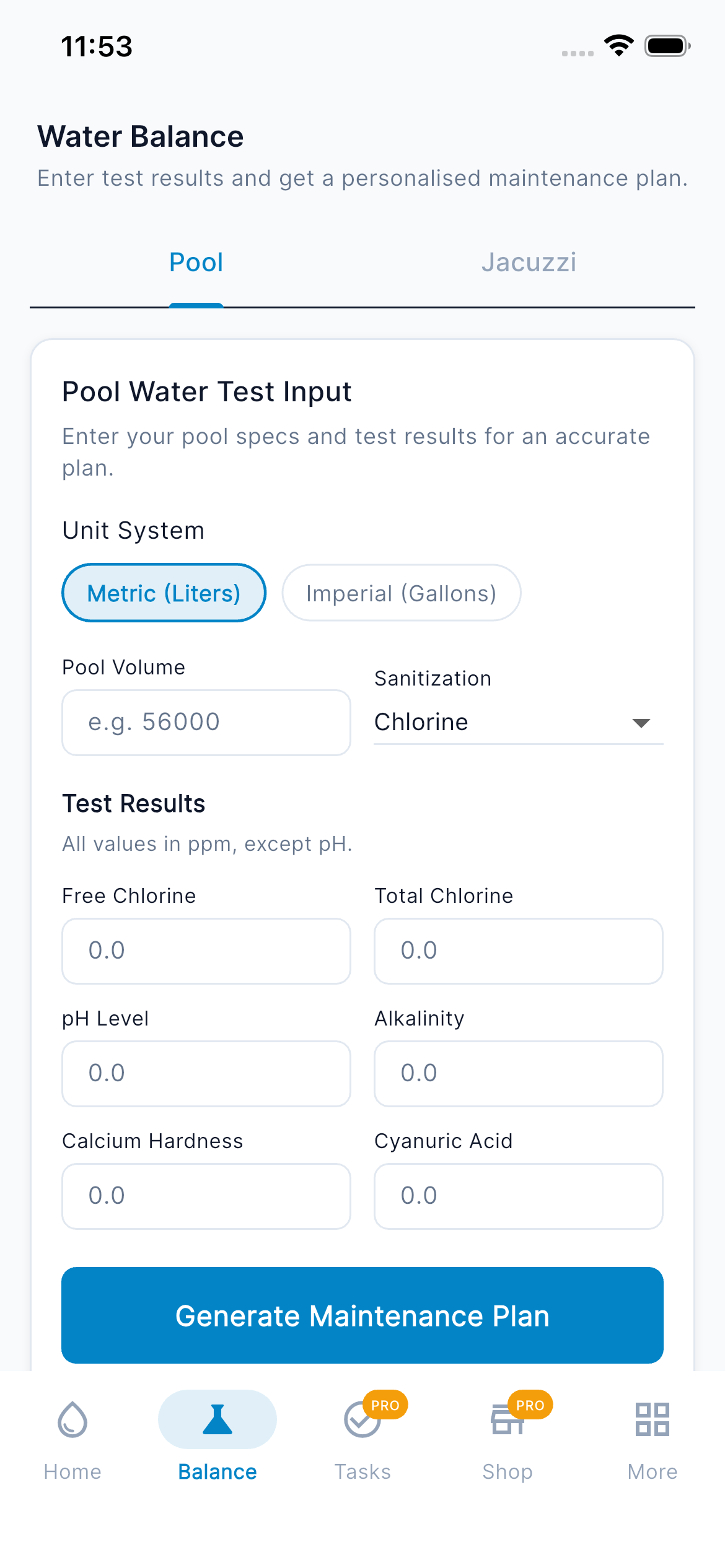 Water Balance — AI Summary