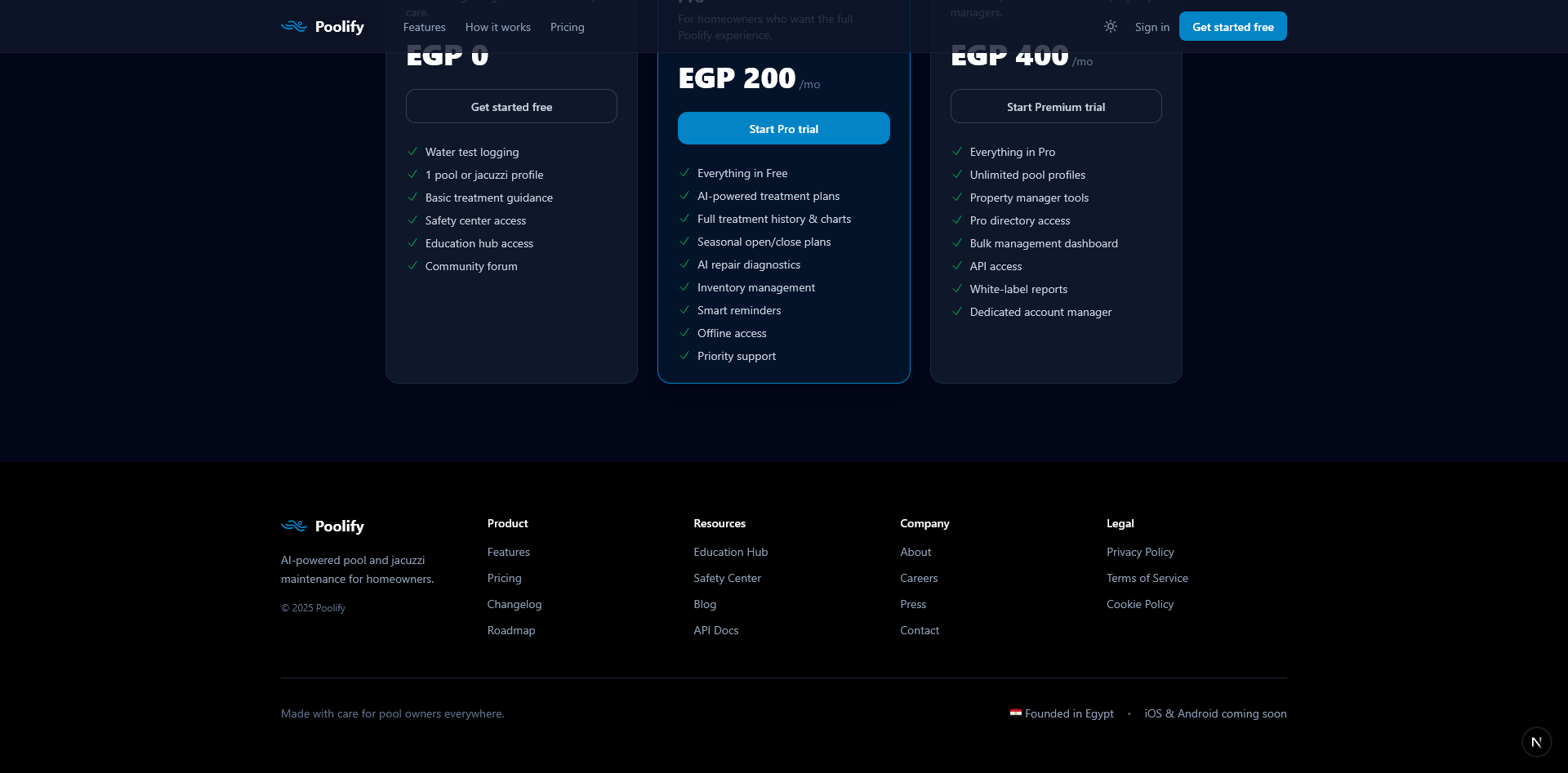 Landing — Footer