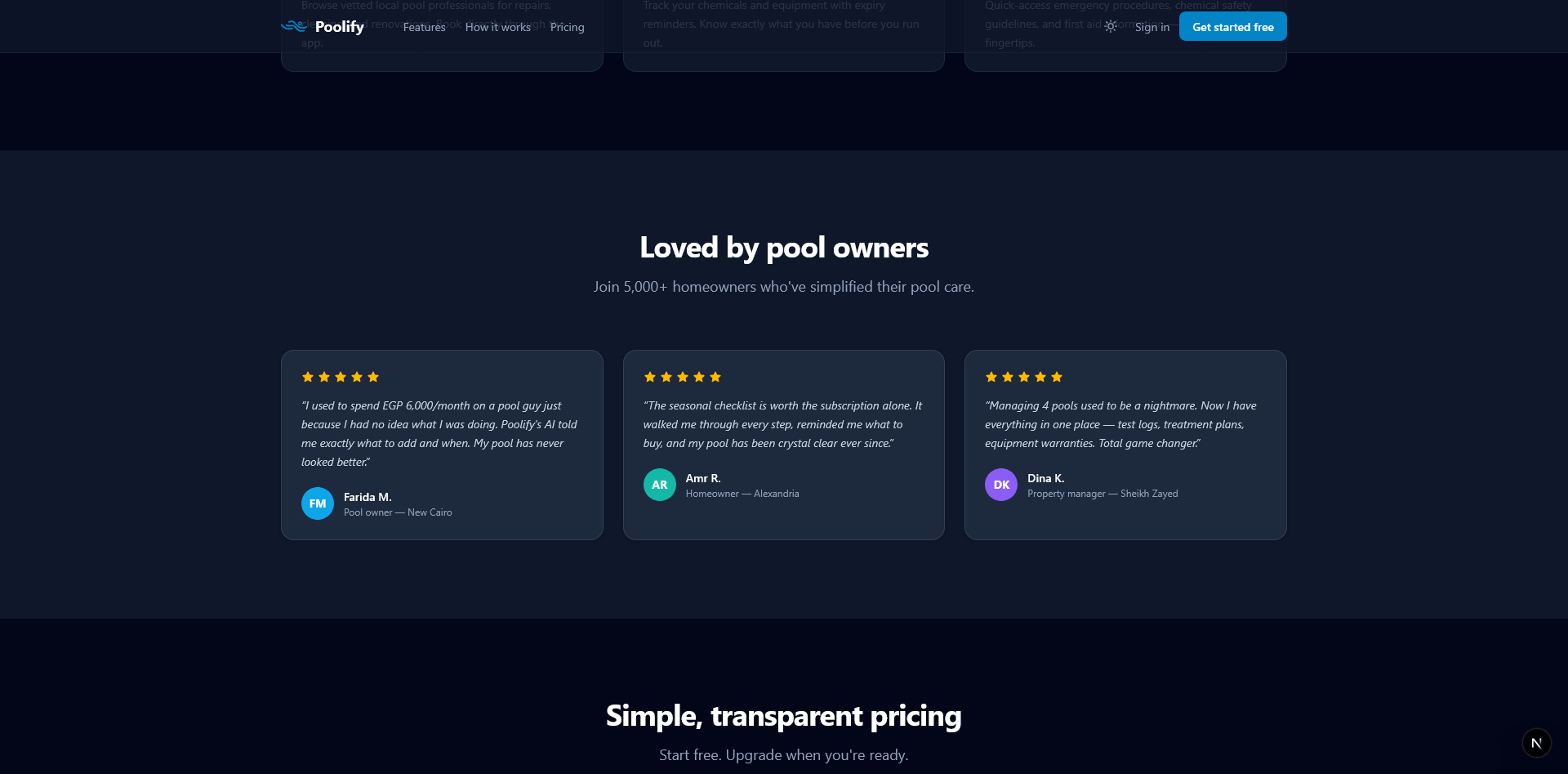 Landing — Testimonials