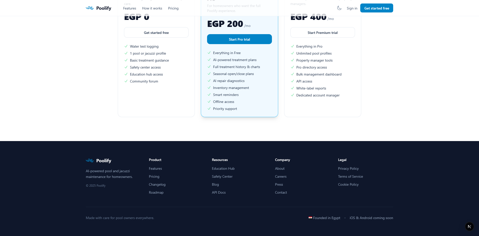 Landing — Footer