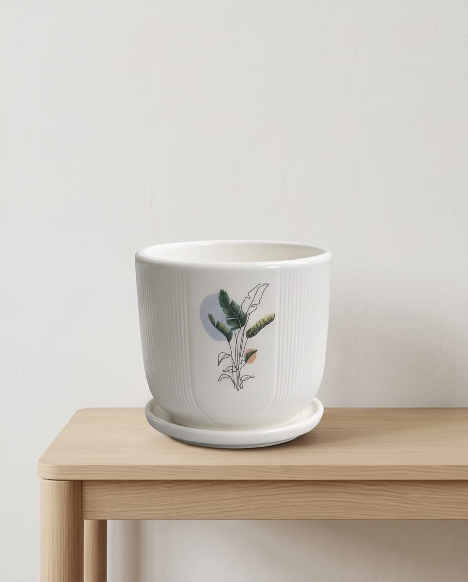 Leaf Ceramic Planter