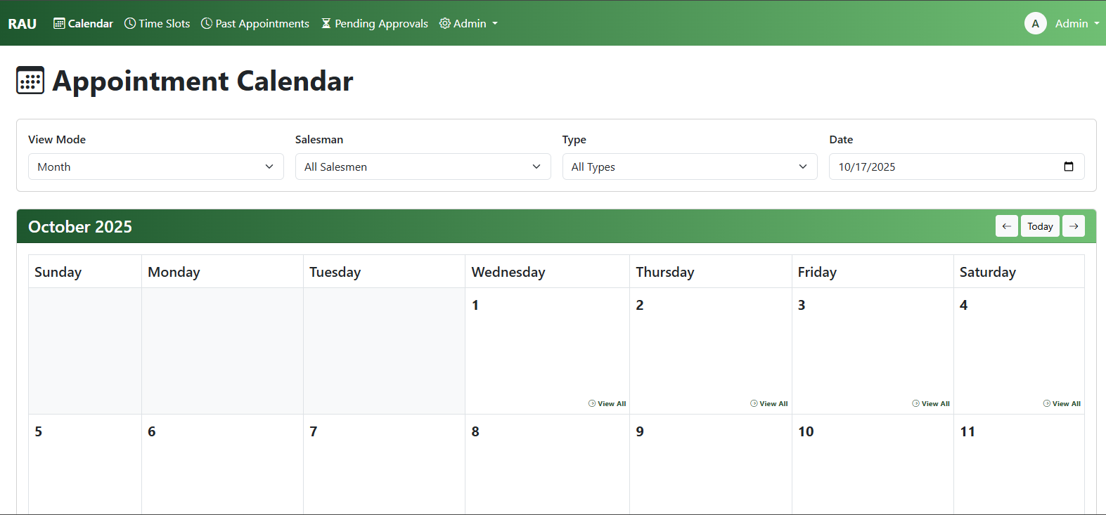 Preview of Commission-Based Sales Appointment Scheduling System (CSASS) project