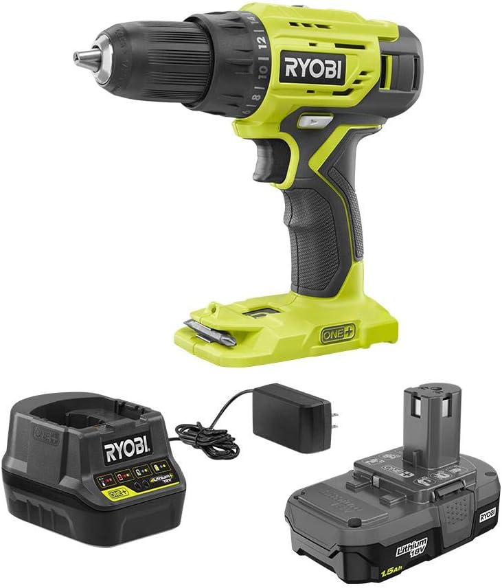 Ryobi P215K 18-Volt ONE+ Lithium-Ion Cordless Drill/Driver Kit