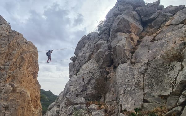 Via ferrata  John Hogbins. (Zafarraya)