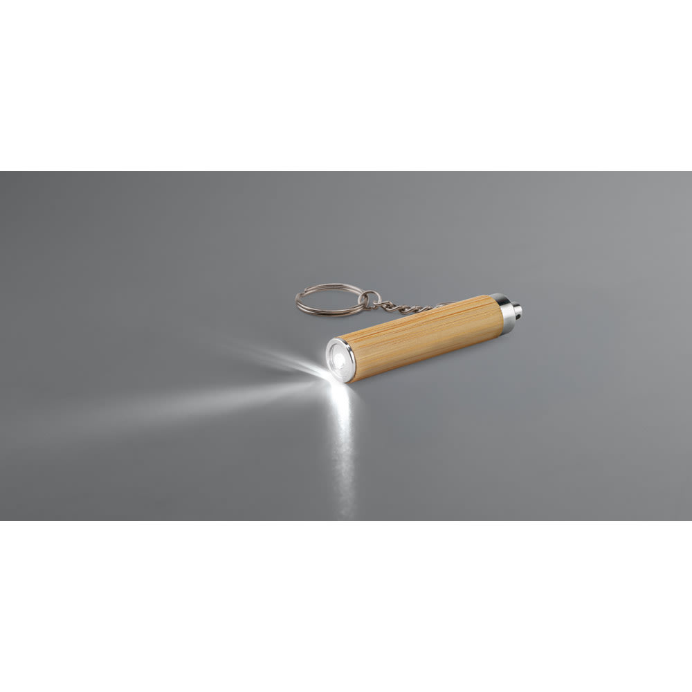 Chaveiro em Bambu com Lanterna LED — imagem 5