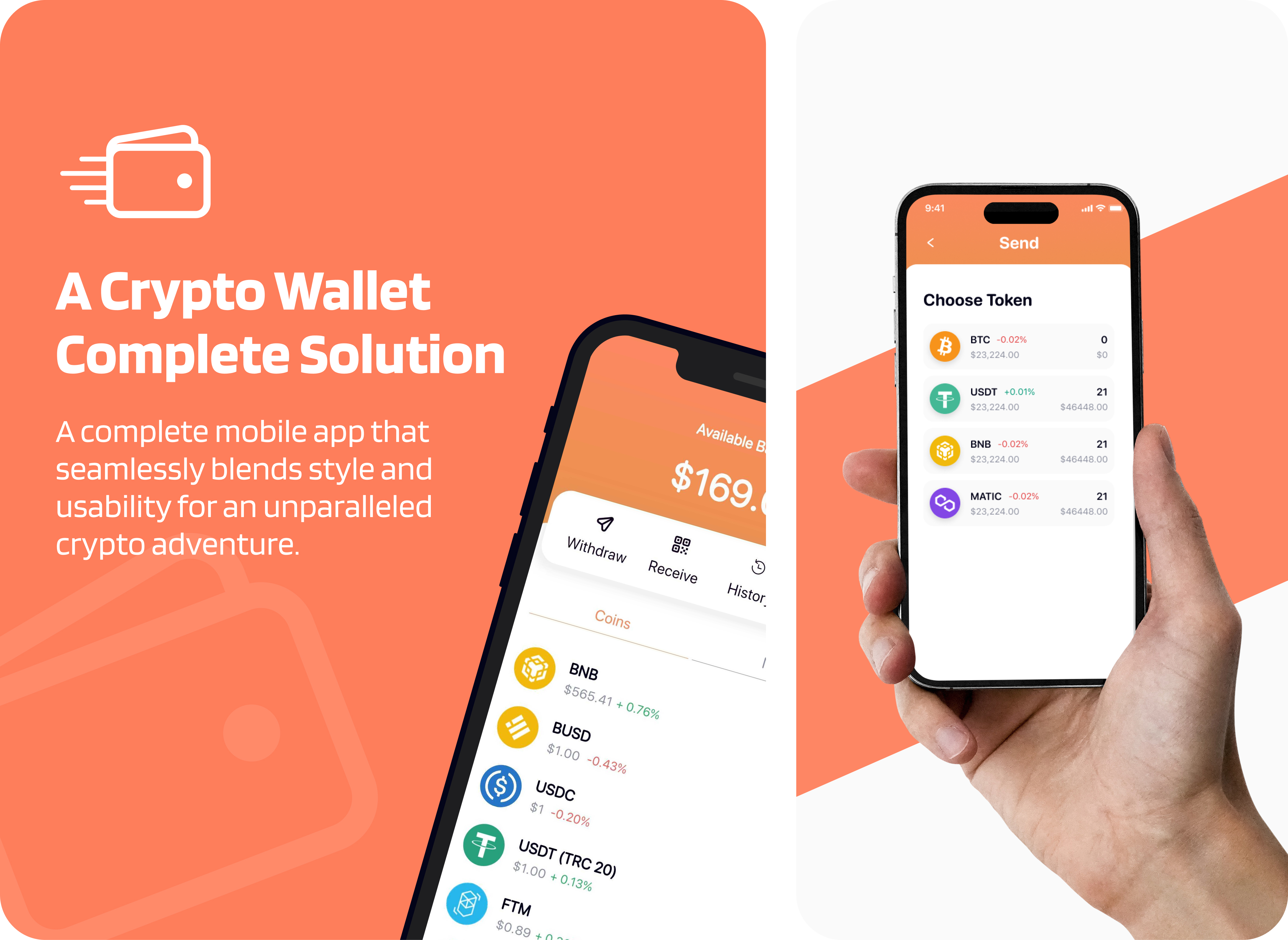Ultimate Crypto and NFT Wallet Solution: Fully Functional Mobile App with Admin Panel
