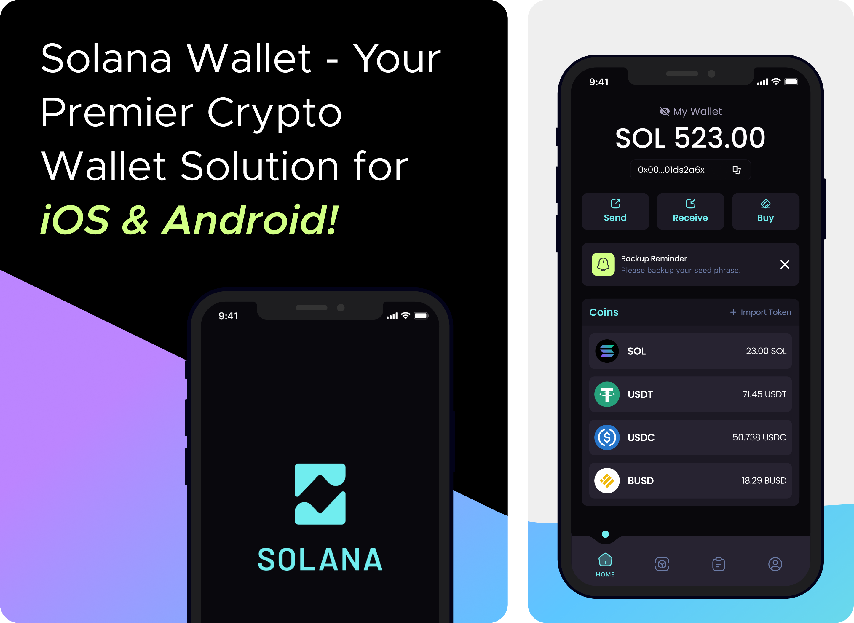 Solana Wallet Pro v3 | Mobile SOL Wallet, Swap & Earning App