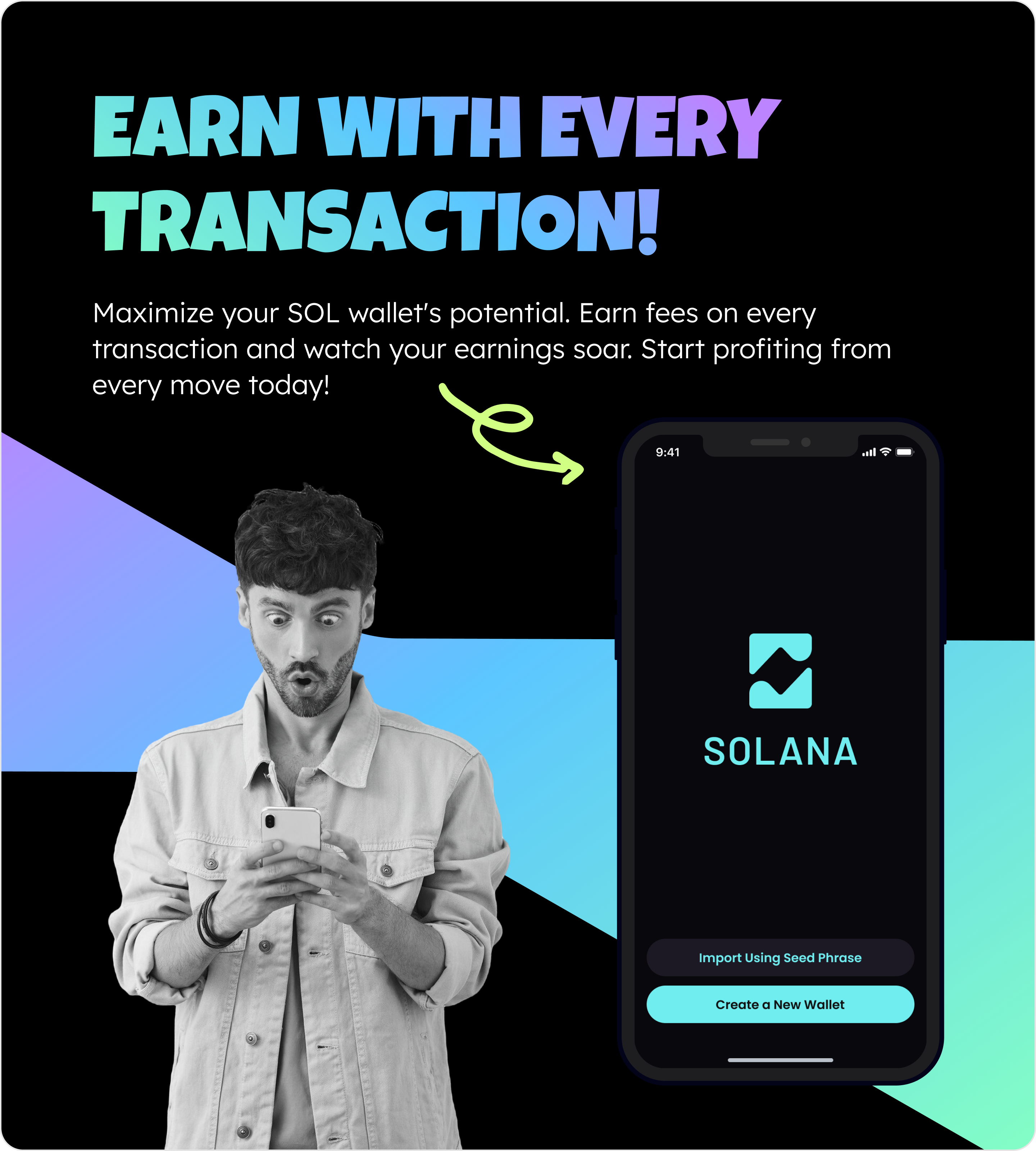 Solana Wallet Pro v3 | Mobile SOL Wallet, Swap & Earning App