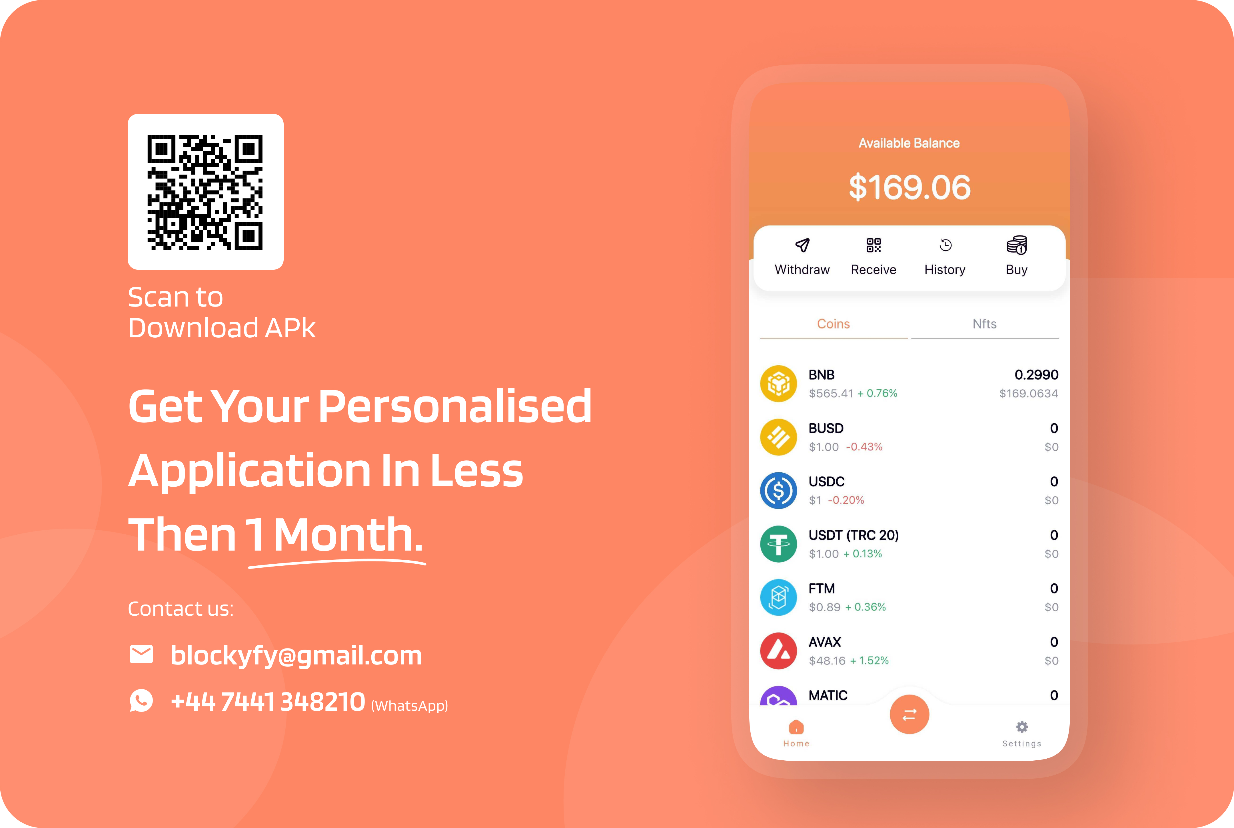 Ultimate Crypto and NFT Wallet Solution: Fully Functional Mobile App with Admin Panel