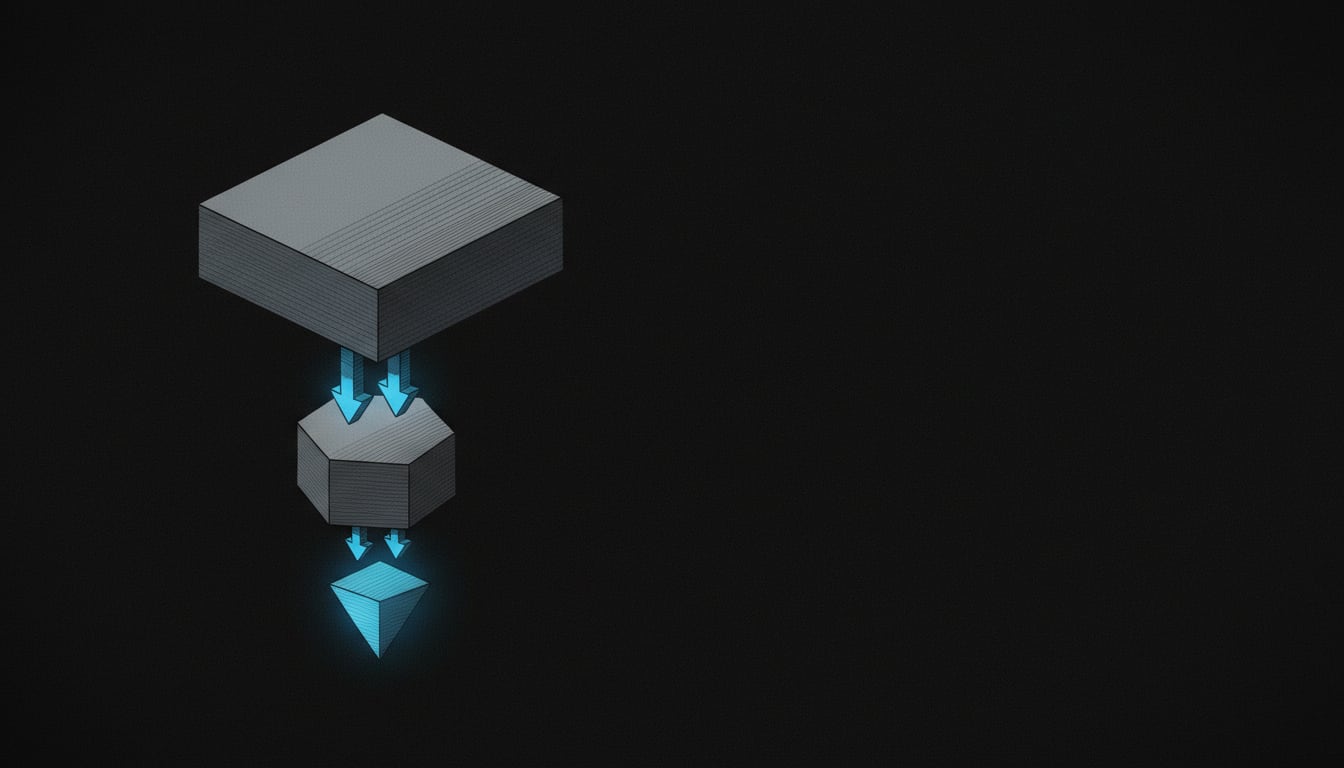 A complex recon pipeline assembles itself from pre-built tool blocks — no wiring, no scaffolding, no coder required