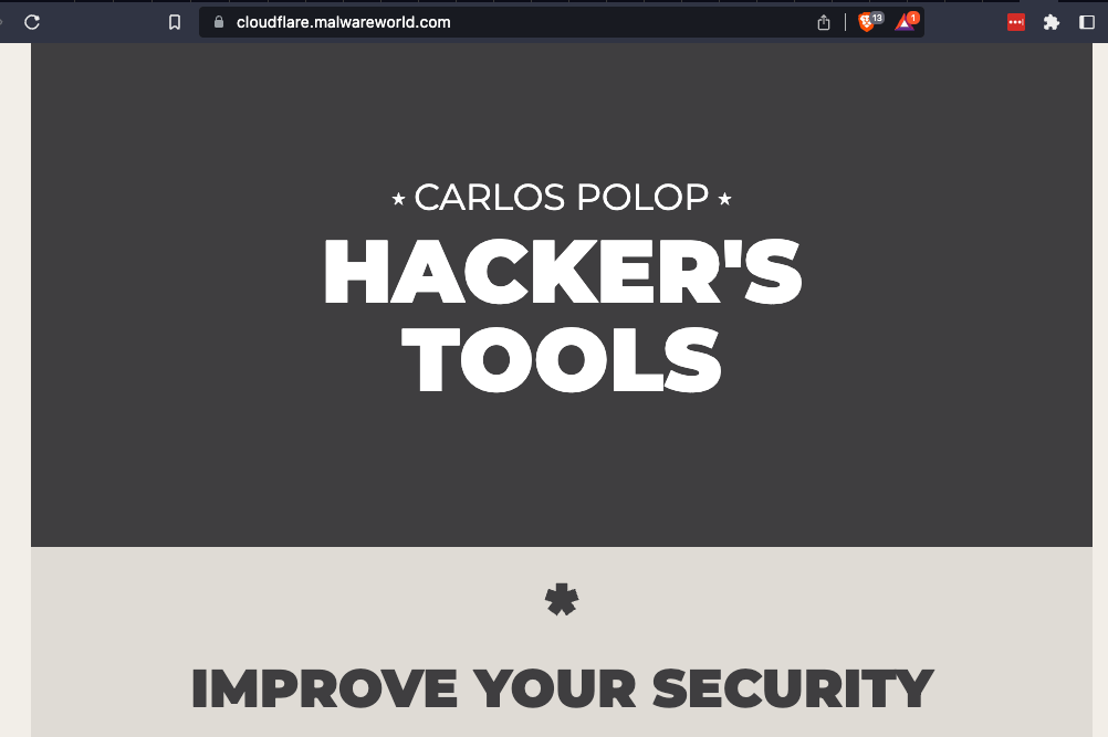 Banner Web Page Carlos Polop Hacker's Tools