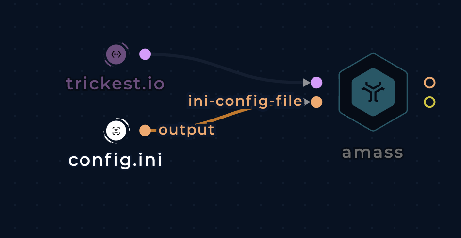 connecting true boolean node to amass node in the workflow editor builder tab