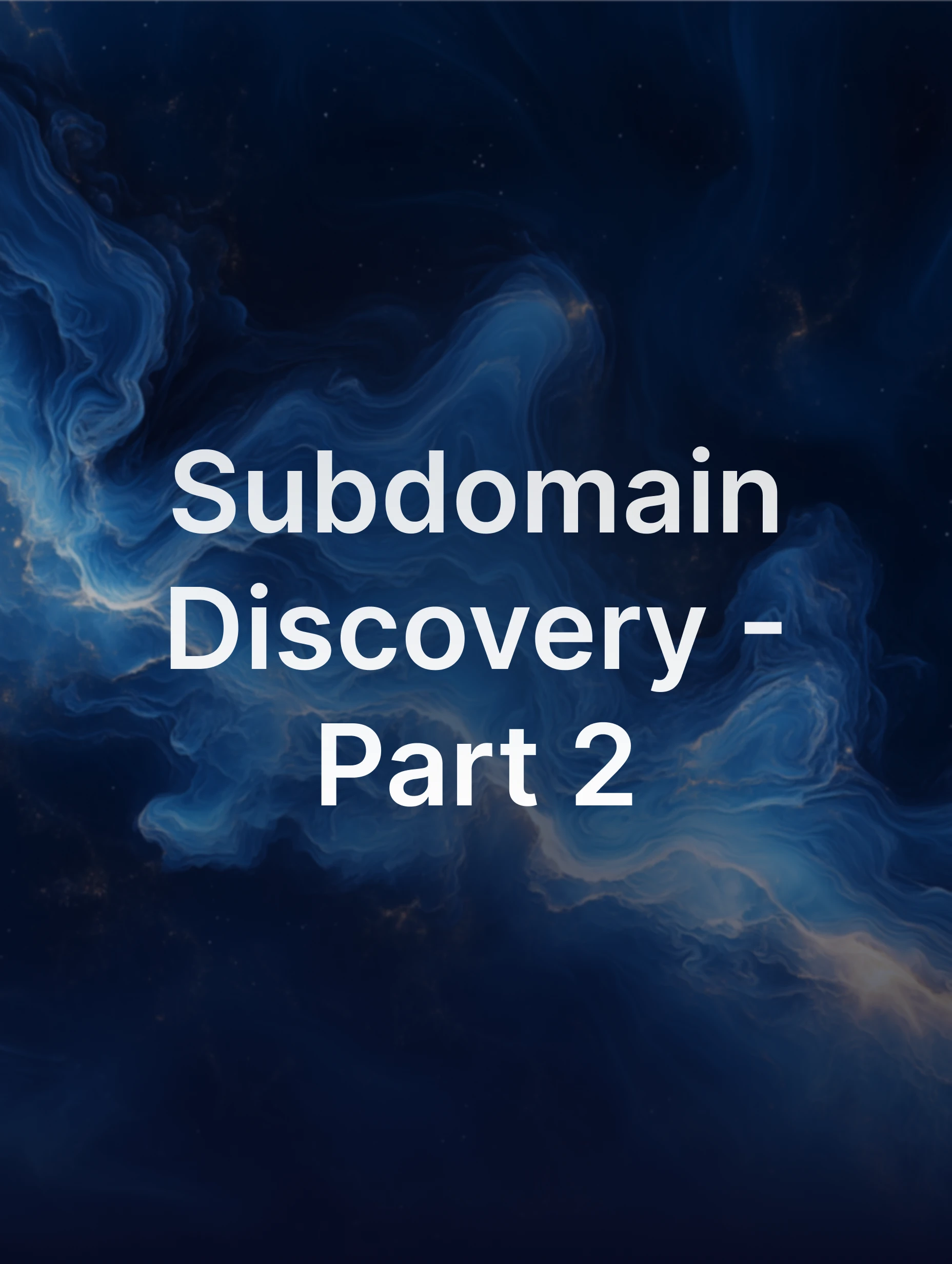 A schema with 3 blocks explaining full subdomain brute force discovery workflow