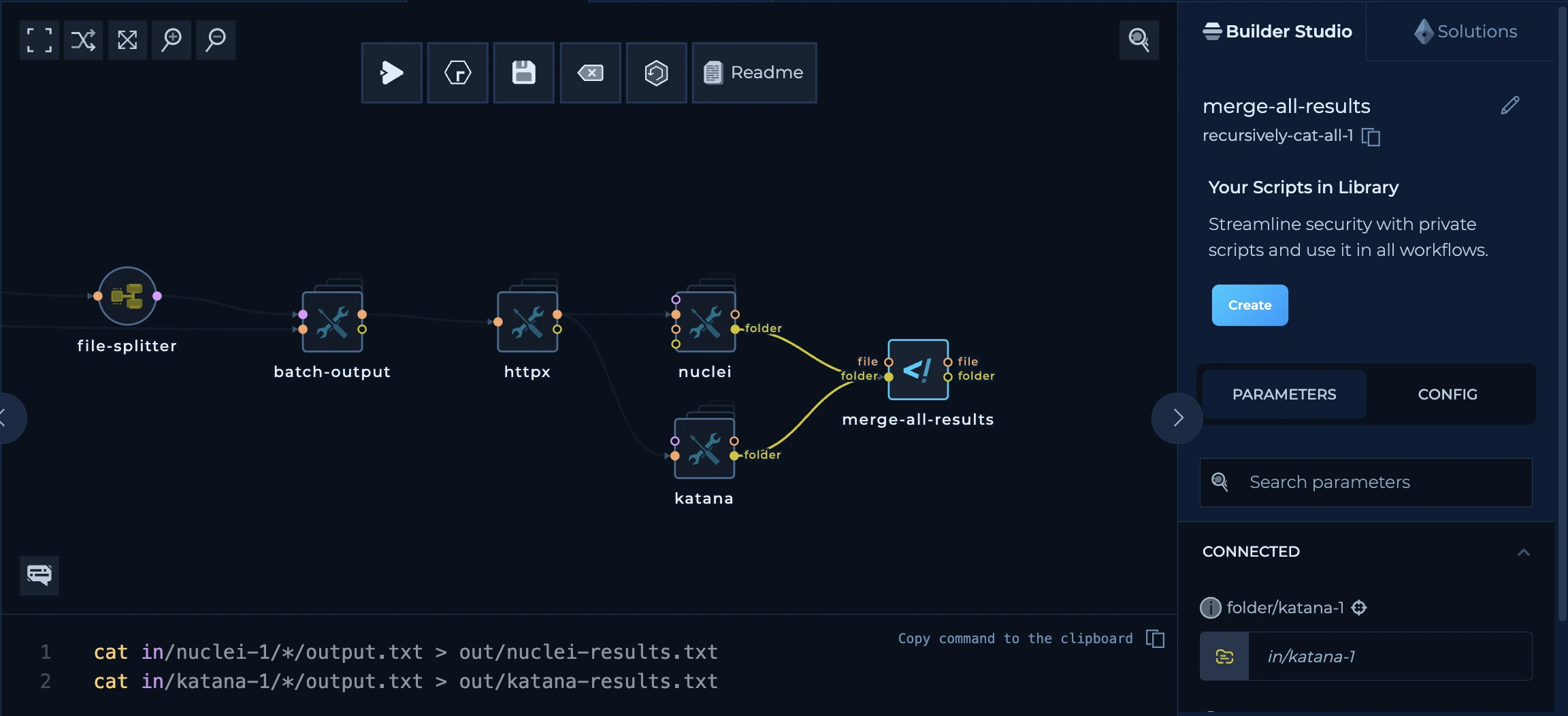 Merge all results script