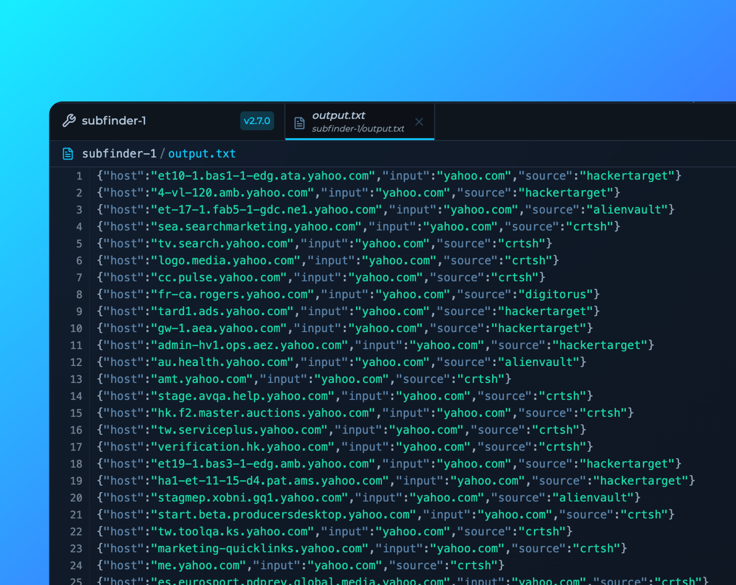 Screenshot of Trickest IDE - Syntax Highlighting
