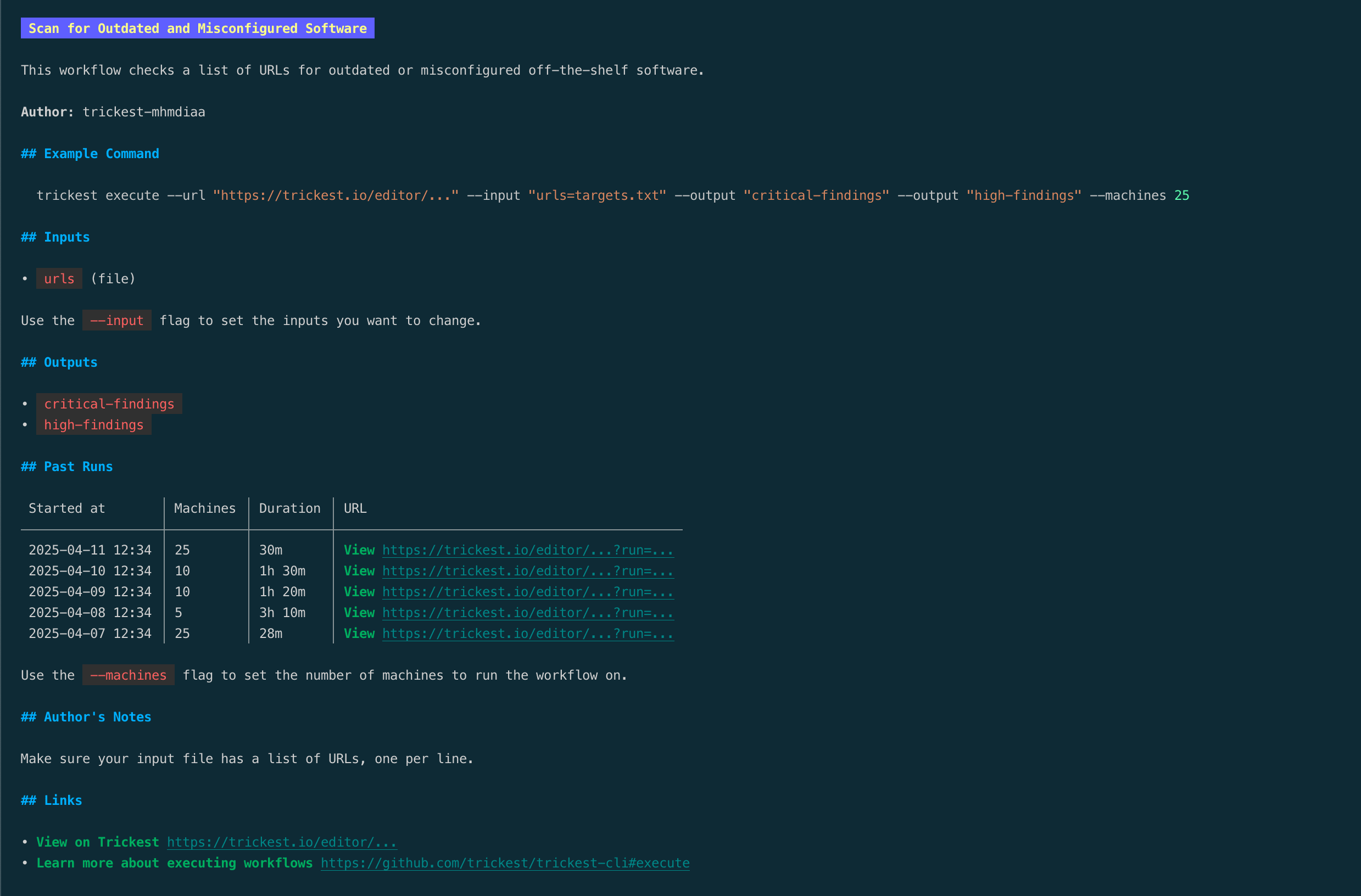 CLI Help Command
