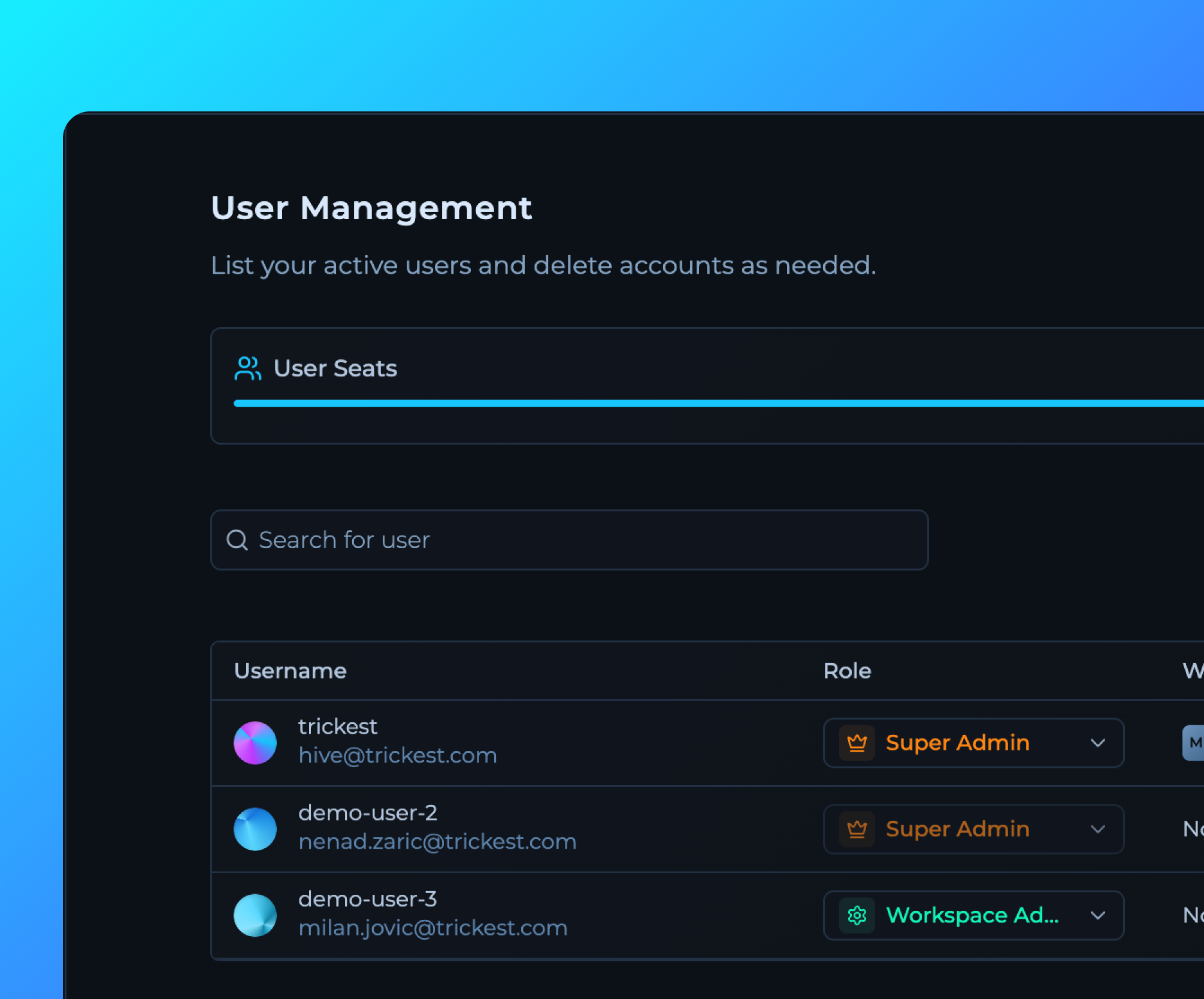 RBAC User Management Overview
