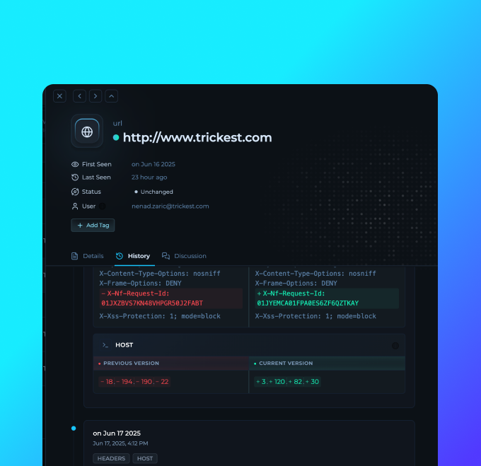 Row History UI Update