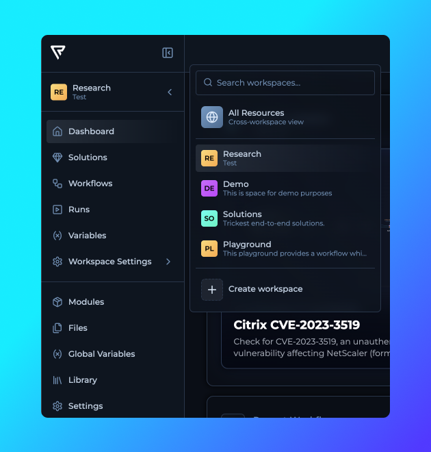Main Navigation Expanded
