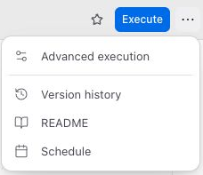 Execute button and Workflow actions menu.