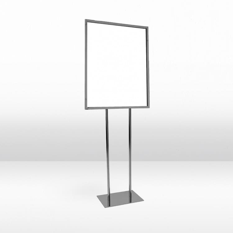 Bulletin Sign Holder - Chrome