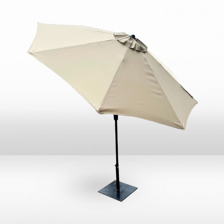 Tan Umbrella w/ Stand view 2