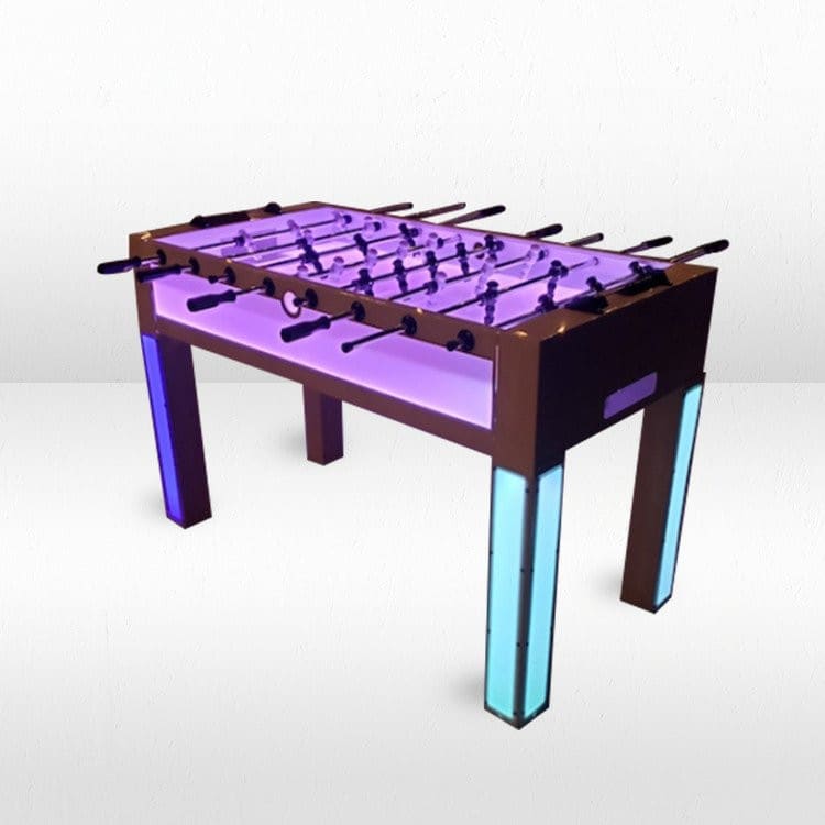 Glowing Foosball Table