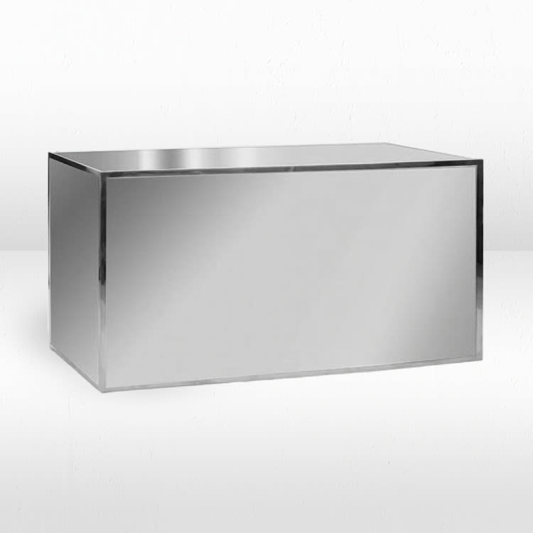 6ft Avenue Bar - Silver Frame /  Silver Mirror Inserts view 2