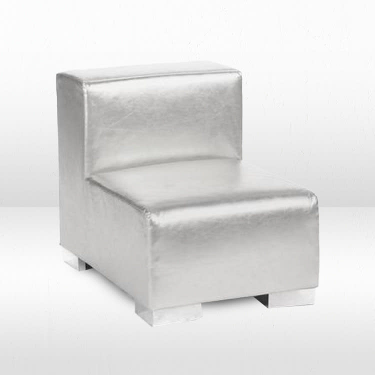Mondrian Middle Armless - Silver Metallic
